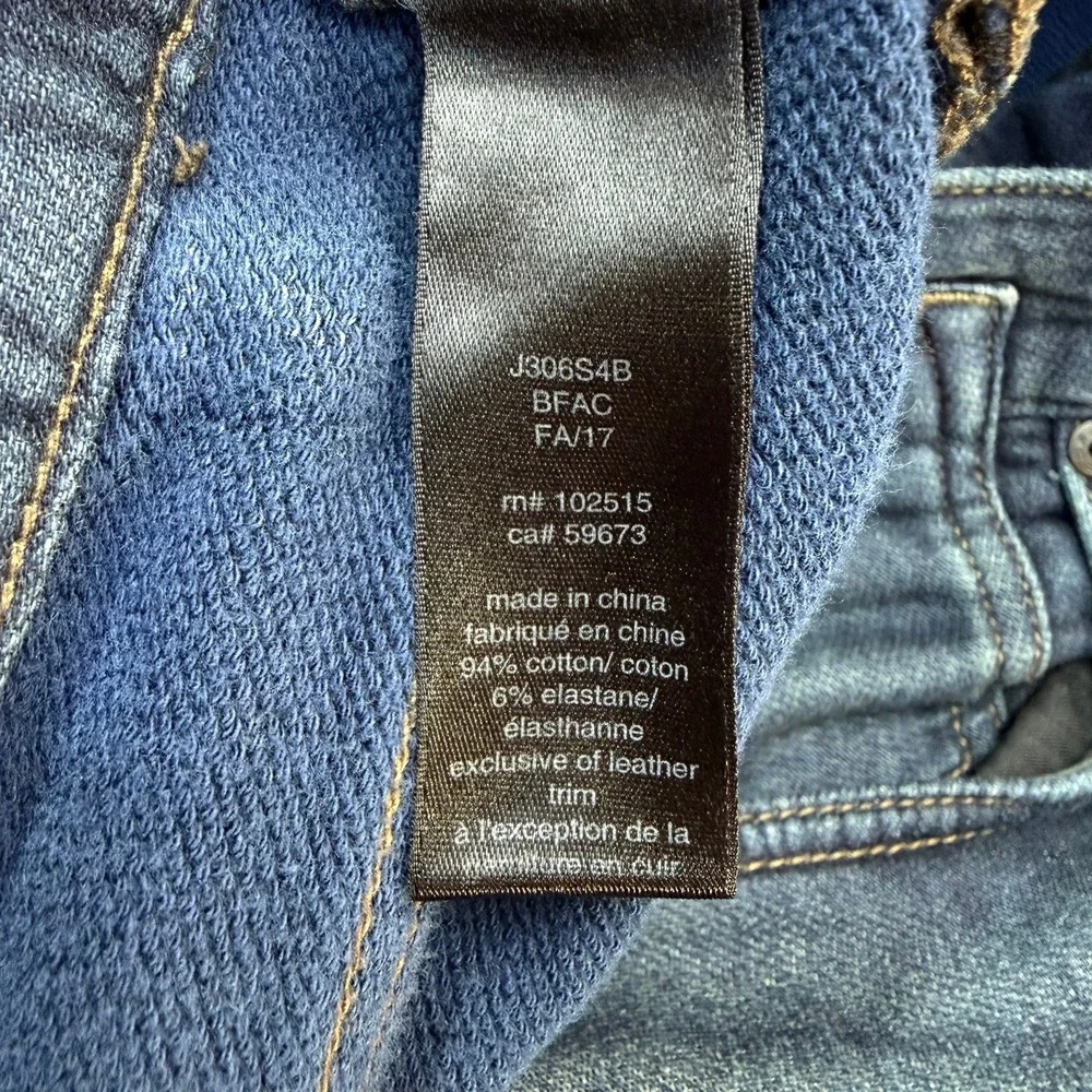 John Varvatos USA Jeans Mens 36x27 Blue Bowery Slim Straight‎ Dark Wash J306S4B